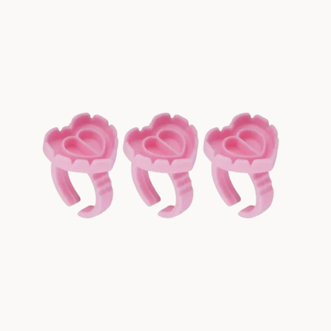 Heart Glue Rings (100 pcs)